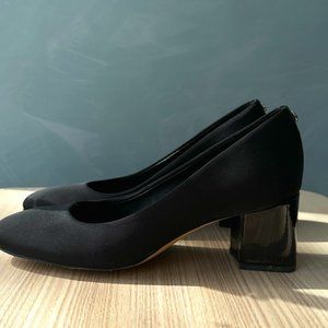 Donald Pliner Short Block Black Heels